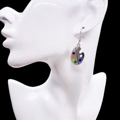 Alloy Palette Earrings - Versatile Women's Jewelry