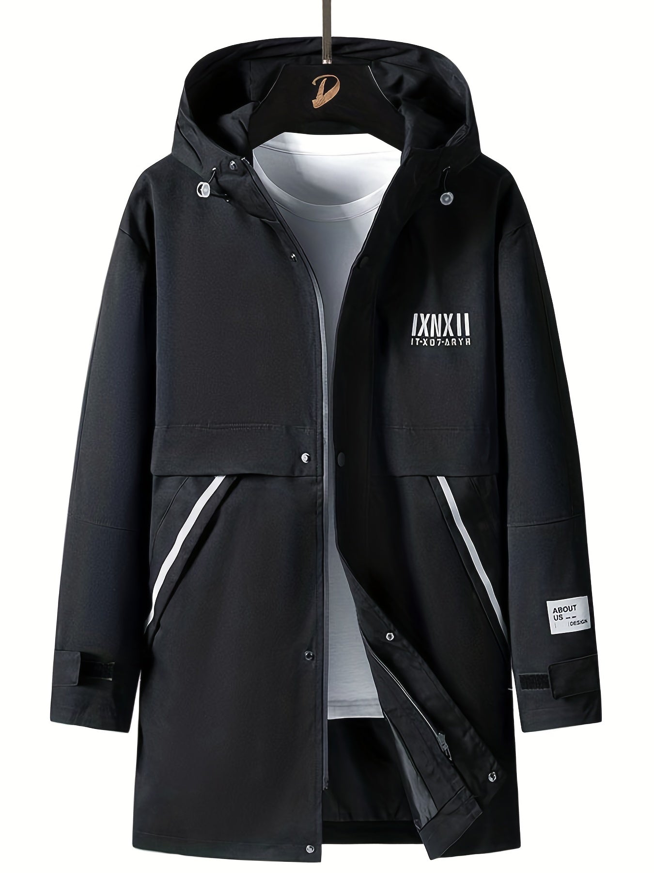 Men's Cotton Padded Coat Thermal Hooded Jacket