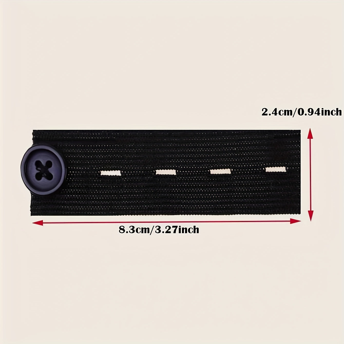 2pc Waist Extension Buckle Pants Adjustable Waist Button Retractable