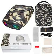 1080P Binoculars Infrared Goggles Waterproof 7" Screen with 32GB TF Card
