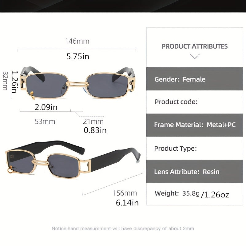 Metal Sunglasses For Women Men Anti Glare UV400