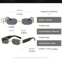 Metal Sunglasses For Women Men Anti Glare UV400