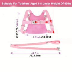 Girl's Butterfly Safety Harness Leash Set Anti Lost