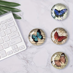 12pcs Colorful Butterfly Fridge Magnets for Crafts