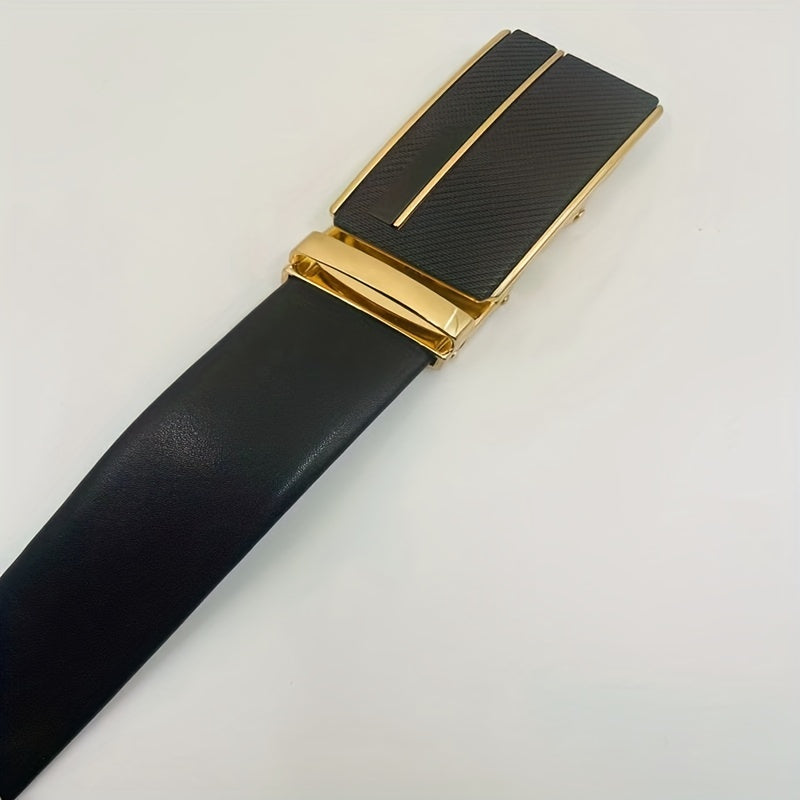 Double Sided Cowhide Classic Automatic Belt Leather Belt
