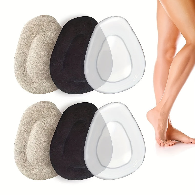 2pcs Plantar Fascitis Gel Half Insoles Anti Slip Inserts Women High Heels