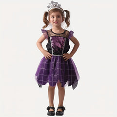 Witch Costume Girls Halloween Dress Kids Party