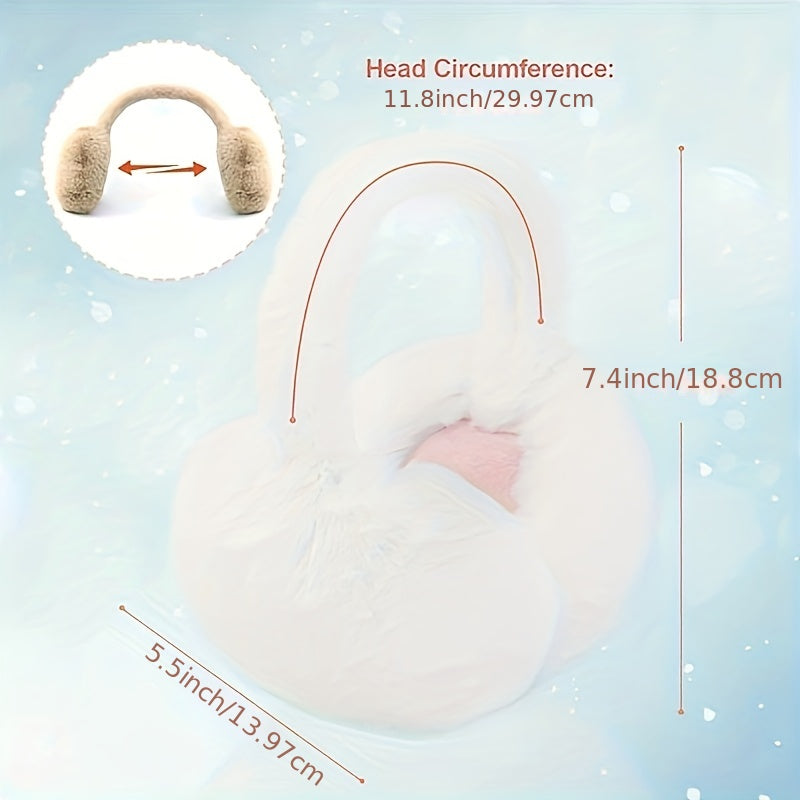 Unisex Soft Earmuffs Warm Folding Earmuffs Outdoor Winter Comfortable Warm