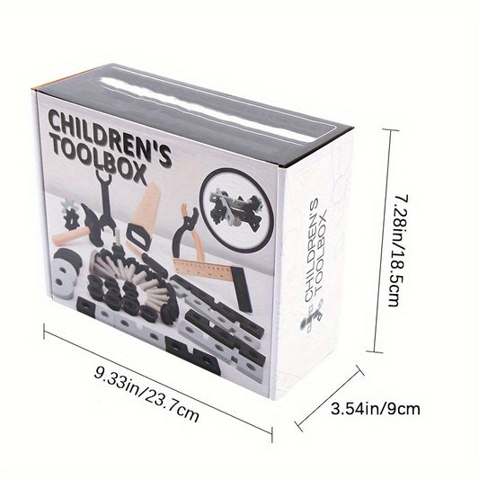 Wooden Tool Box Set Building Block Educational Toys