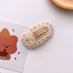 Lace Knitted Sweet Hairpin for Kids