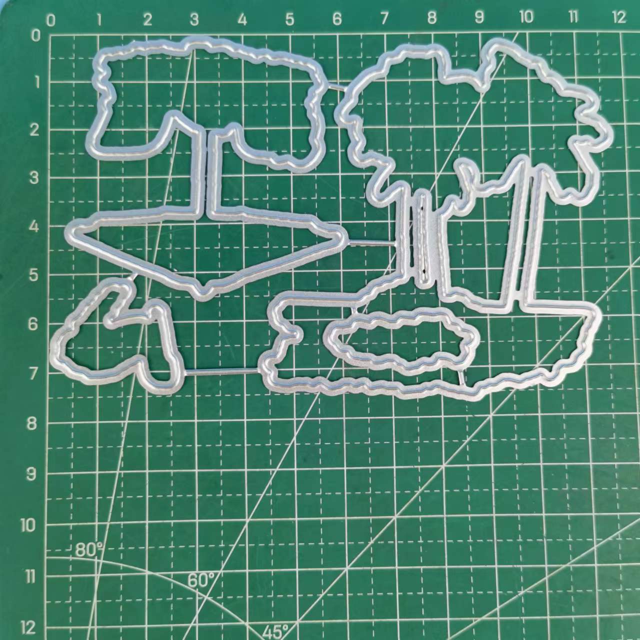 Christmas Coconut Tree Metal Cutting Dies & Stamps DIY Scrapbook Card Craft