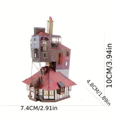 3D Metal Puzzle House Model Stainless Steel Assembled