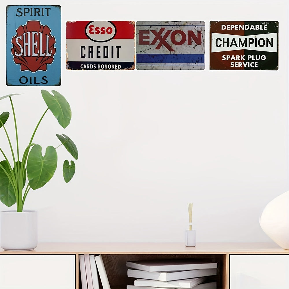 Shell Gasoline Tin Sign for Home Garage Bar Man Cave