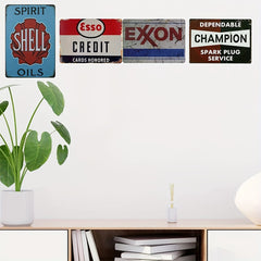 Shell Gasoline Tin Sign for Home Garage Bar Man Cave
