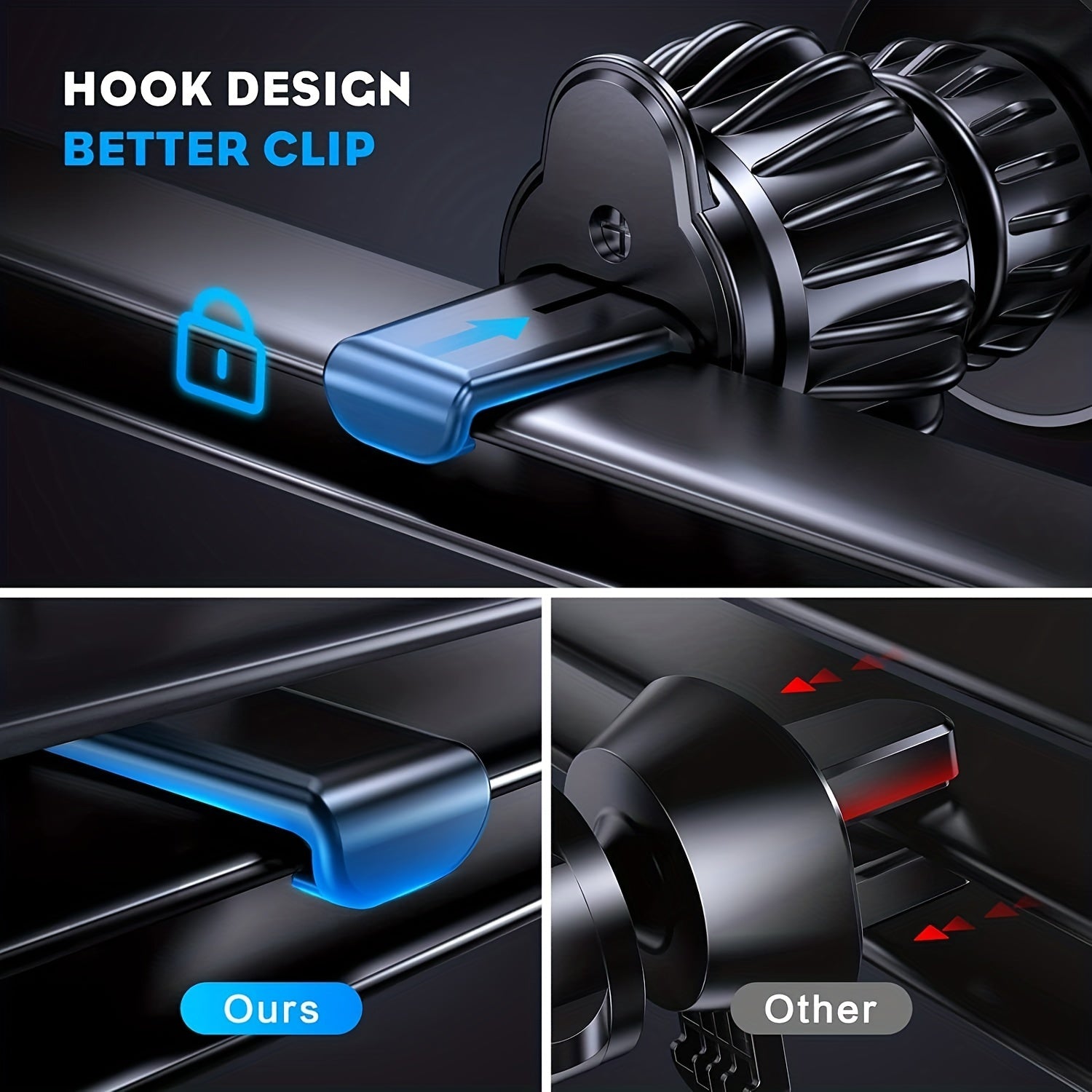 360 Rotate Arm Universal Car Vent Phone Mount