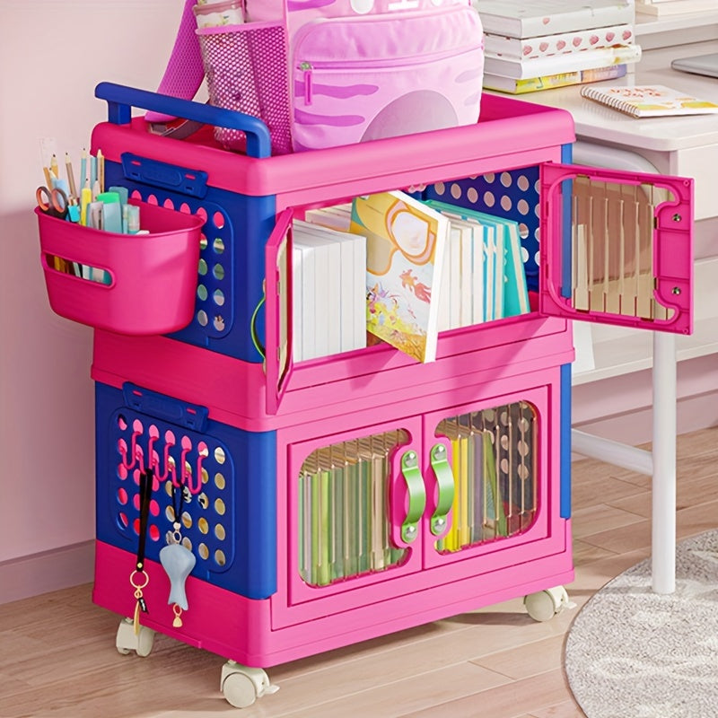 1pc Stackable Storage Box With Lid Plastic Storage Container