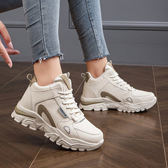 Plush Lined Thermal Chunky Sneakers Heighten Snow Boots