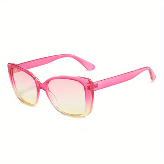 Large Frame Cat Eye Sunglasses Gradient Women Shades Polarized Eyewear