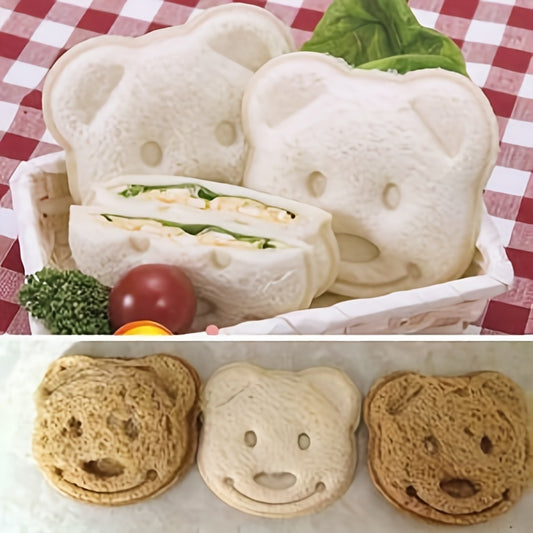 Little Bear Shape Cake Molds Sandwich Bread Maker DIY Baking Molds