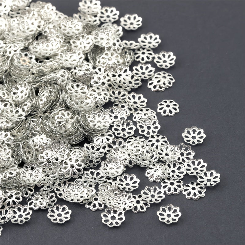 Lotus End Cap Metal Spacer Beads for DIY Jewelry
