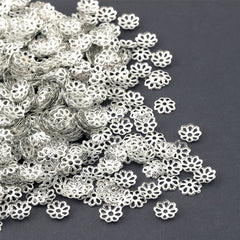 Lotus End Cap Metal Spacer Beads for DIY Jewelry