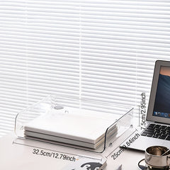 Desktop Transparent Storage Box for Office Desk