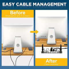 1pc Desk Cable Management Trays Under Desk Cable Organizers For Wire Management