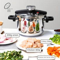 6L Stainless Steel Pressure Cooker Kitchenware Kitchen Supplies
