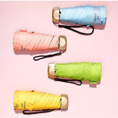 Mini Portable 5 Fold Sunshade Umbrella UV Protection Ultra Light Umbrella