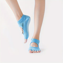 Non slip Yoga Fitness Socks Fingerless Pilates Socks
