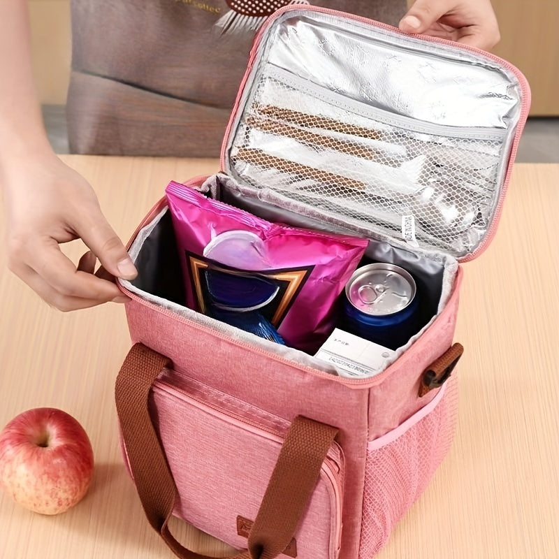 Double Layer Lunch Bag Heat Preservation Cooler Freeze Bag