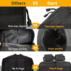 18pcs MOLLE Webbing Accessories Carabiner With Storage Bag