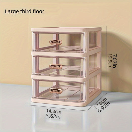 Desktop Storage Box Transparent Small Drawer Storage