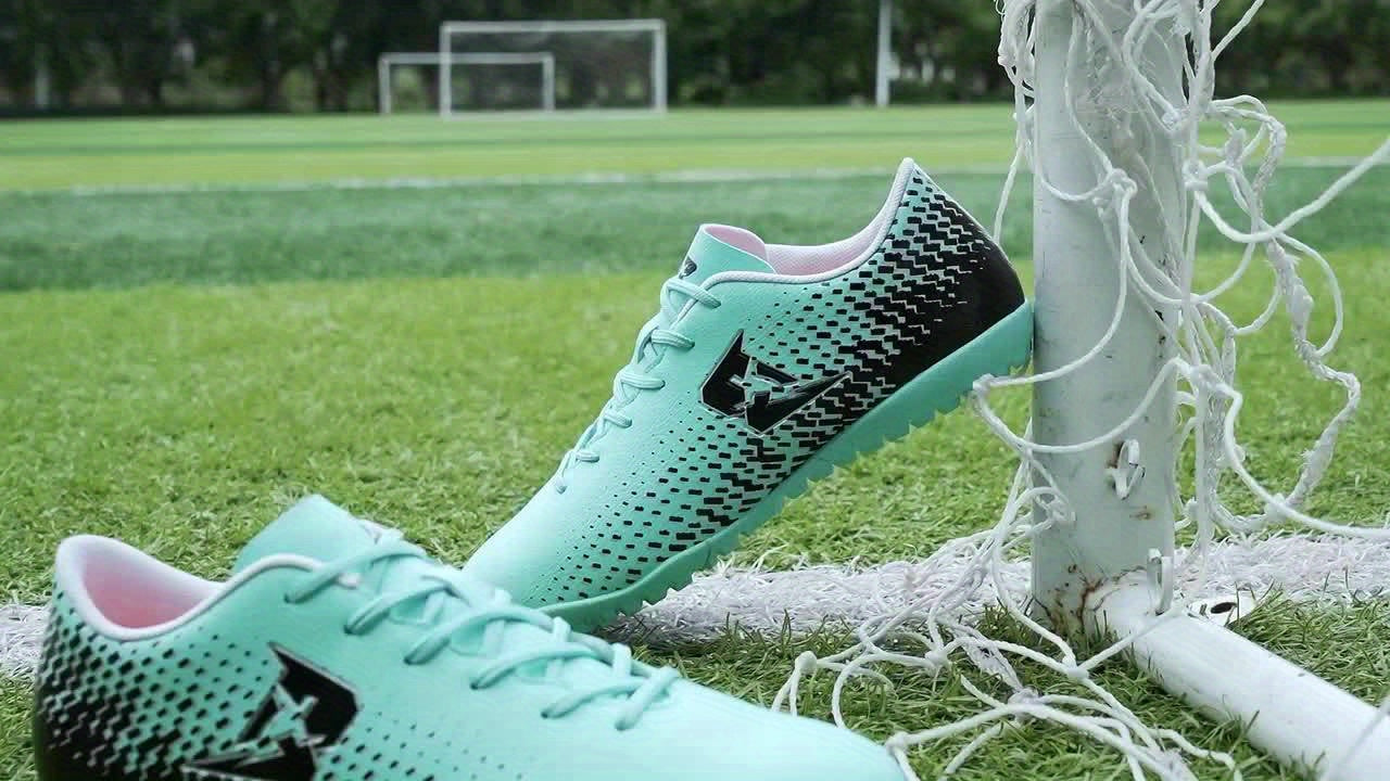 Men's Turf Football Boots Anti Skid Lace Up TF Soccer Cleats