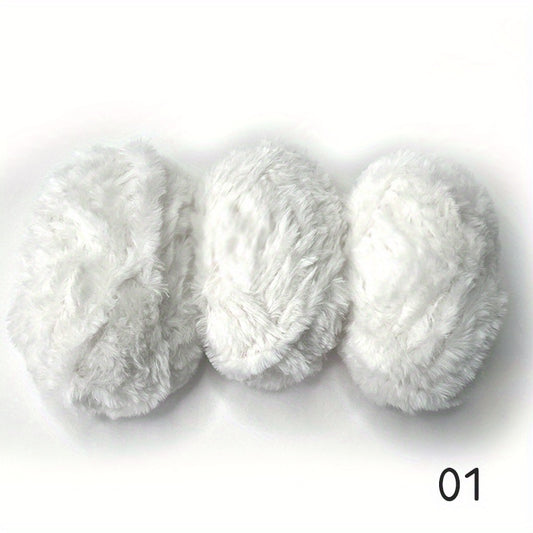 3pcs Mink Feather Yarn for Knitting & Crocheting