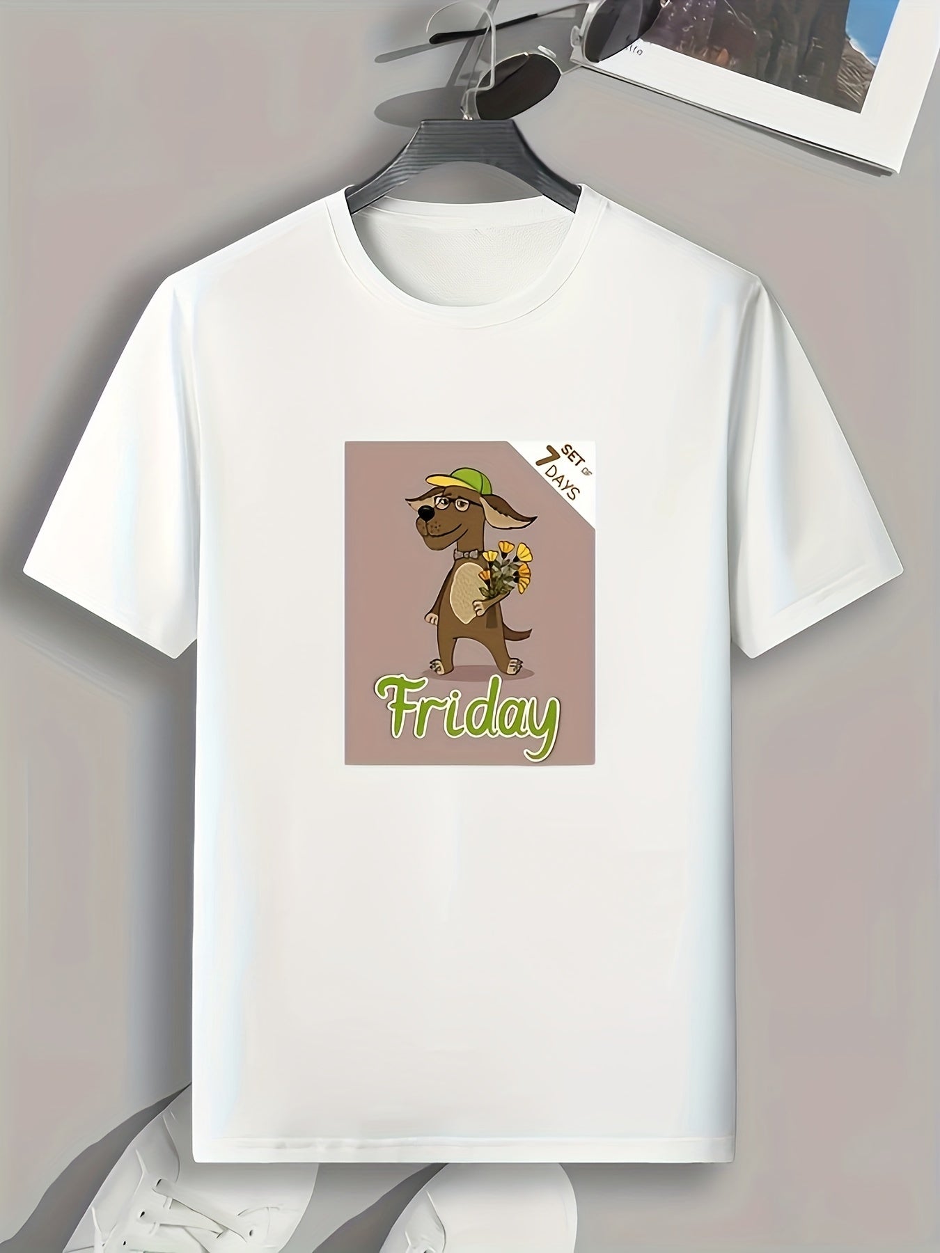 Dog Print Men's Graphic T shirt for Summer