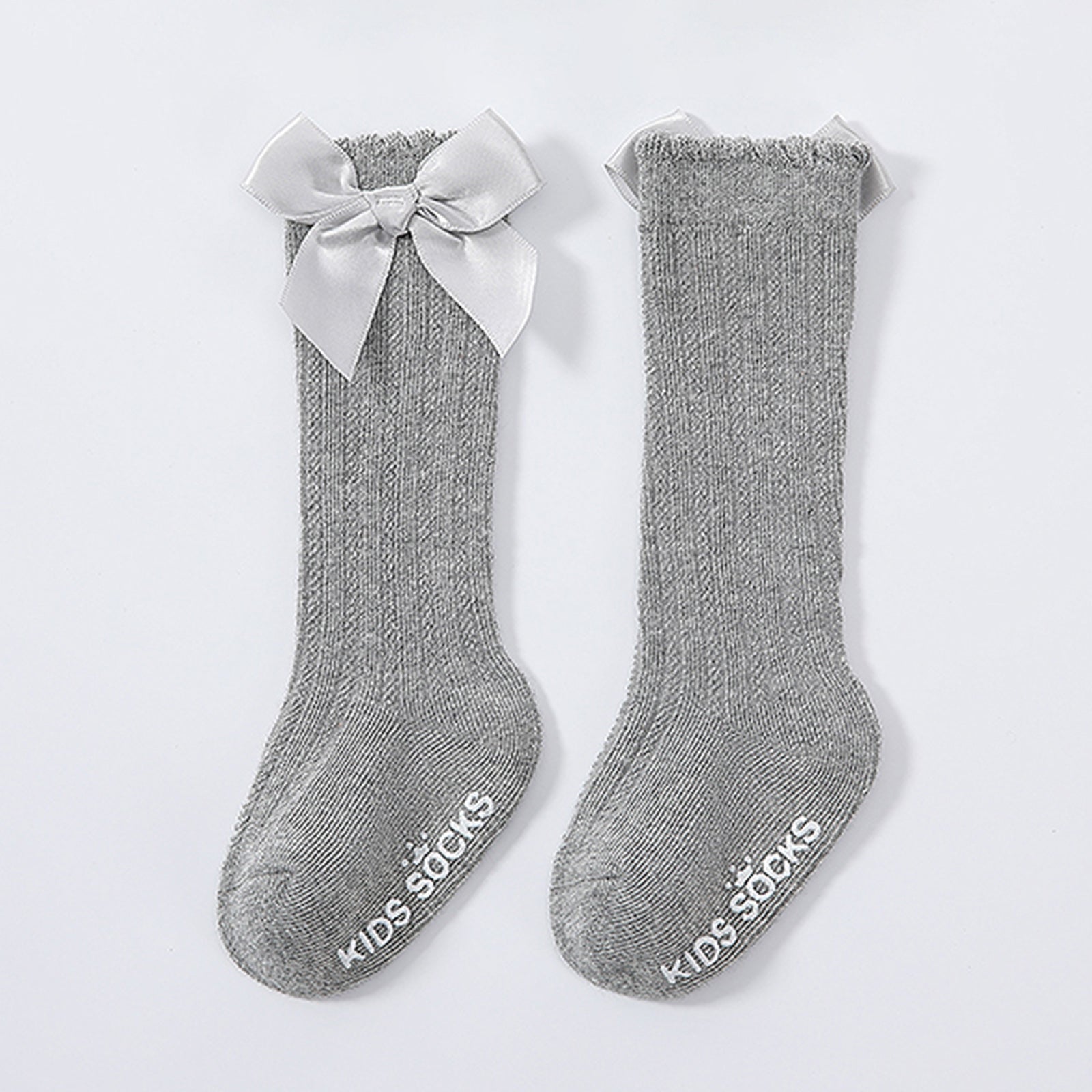 Baby Girls Knee High Socks Bow Ruffled Stockings Newborn Infant Toddlers