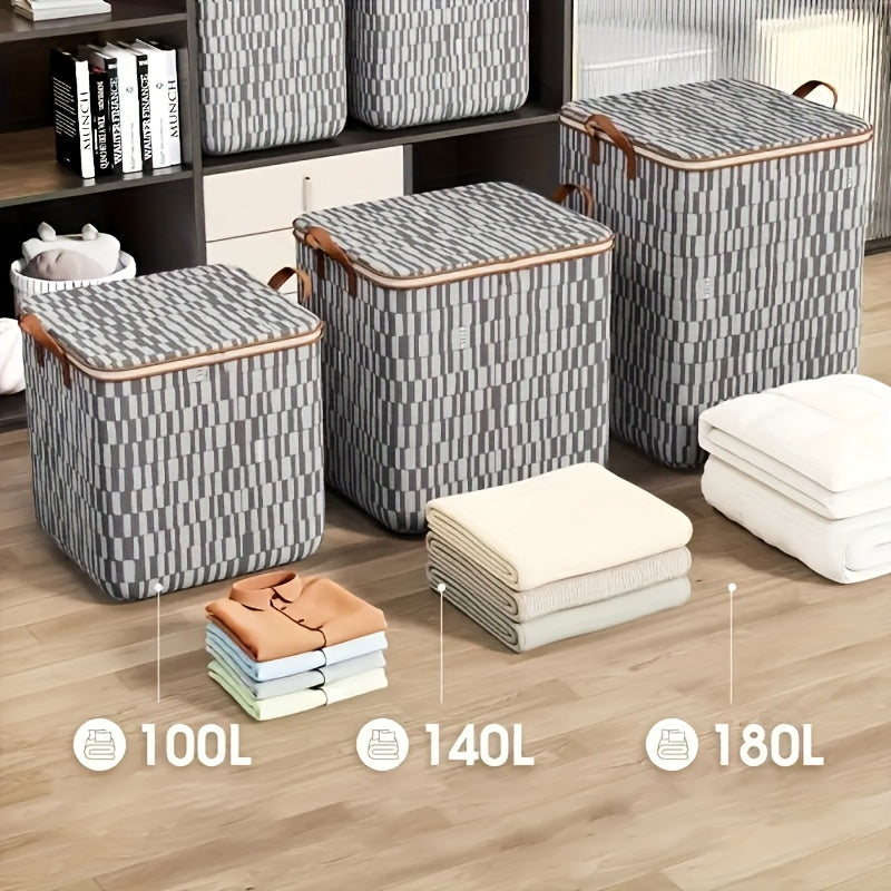 Geometric Pattern Storage Bag Large Capacity Organizer