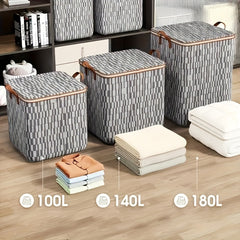 Geometric Pattern Storage Bag Large Capacity Organizer