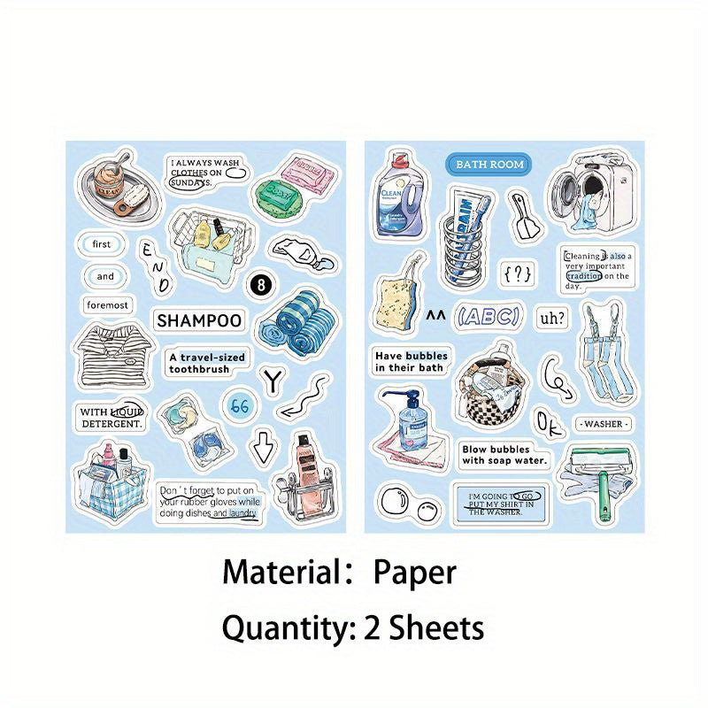 2 Sheets Hot Party Sugar List Stickers For Scrapbooking DIY