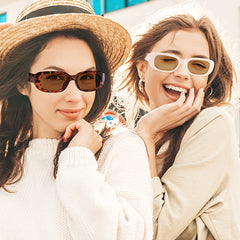 Y2K Rectangle Sunglasses Anti Glare UV400