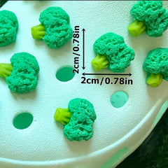 9pcs 3D Broccoli Shoe Charms Cute Crocs Accessories Decoration Boys Girls