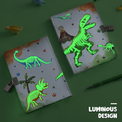 A5 Personalized Lock Diary Dinosaur Journal Notebook