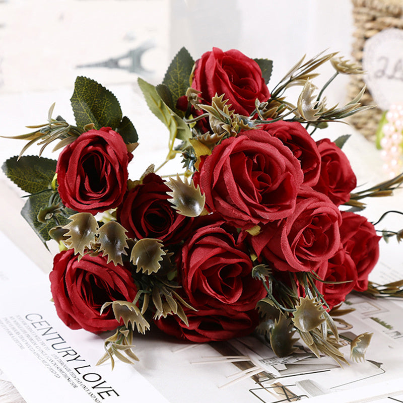 Silk Rose Bouquet for Weddings Parties and Home Decor