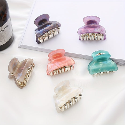 Mini Colorful Hair Claw for Women