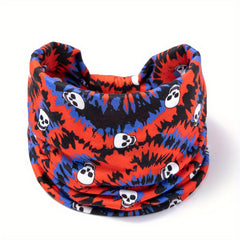 Skull Pattern Headband Tie Dye Leopard Print Bandana
