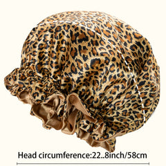 Waterproof Shower Cap Set Reusable Shower Hats Spa Caps