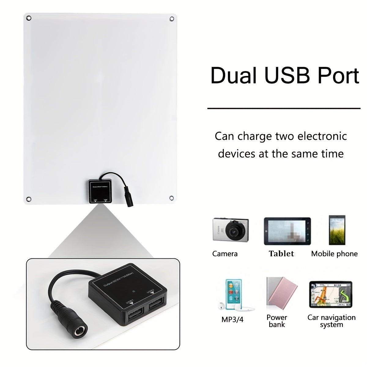 1pc Solar Panel for Charging Phone, RV Anywhere