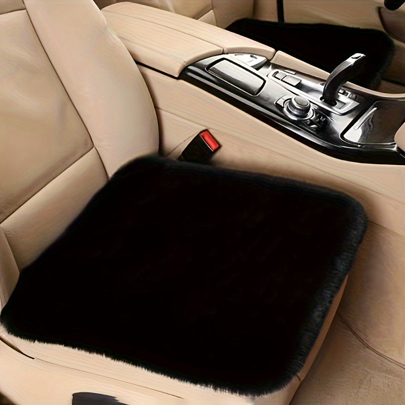 Winter Plush Car Seat Cushion Non-slip Short Hair Single Seat Model