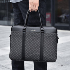 Men's Solid Business Style Document Bag Lightweight Handbag